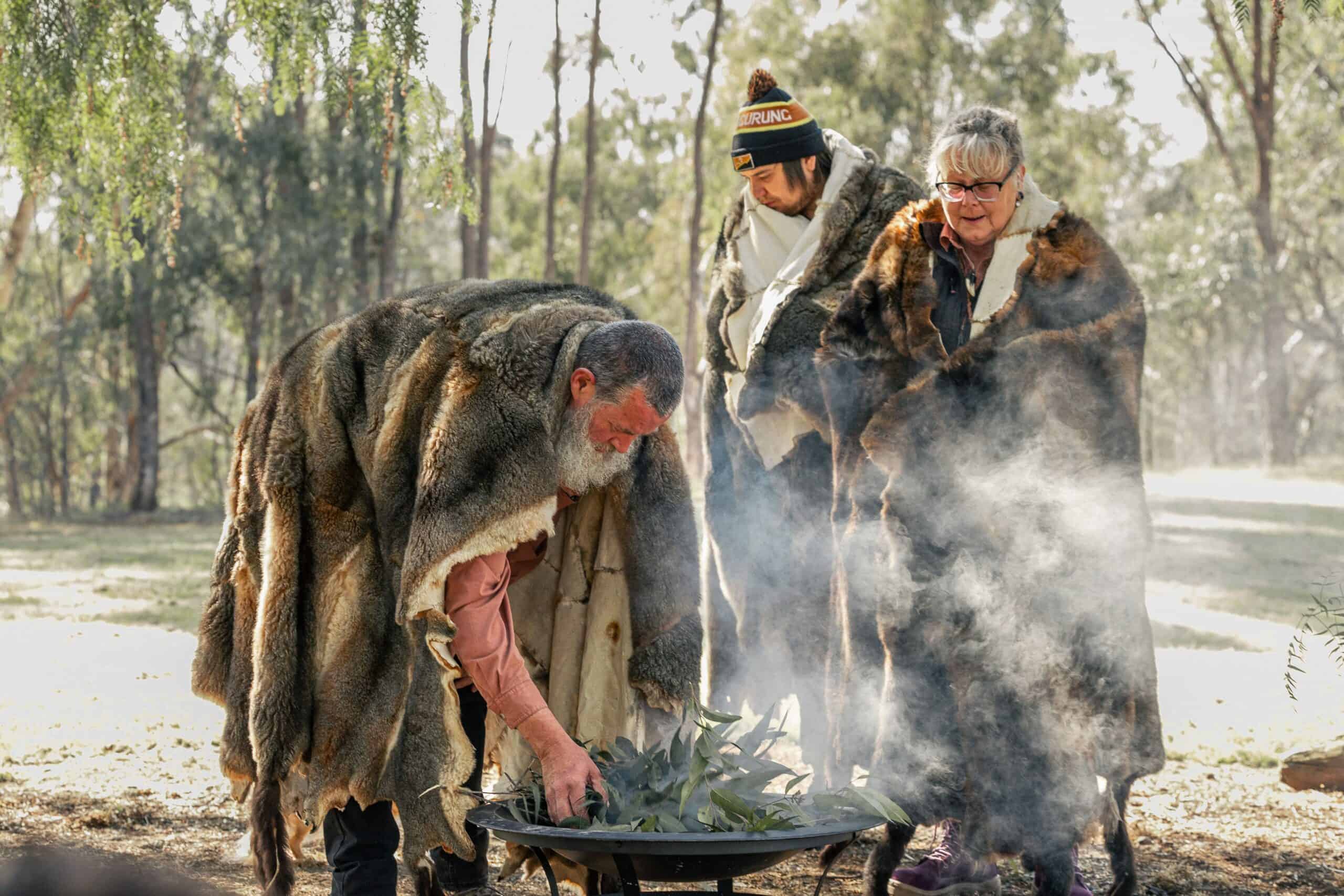 Uncle Shane doing a Welcome Ceremony