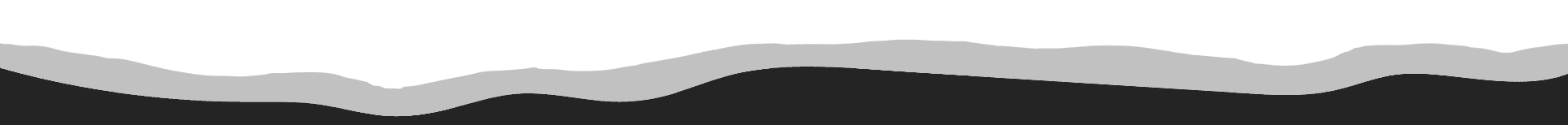 Abstract landscape with a green sky, a gray wavy band, and a dark ground.